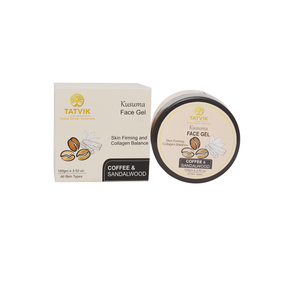 Tatvik Kusuma Face Gel Coffee & Sandalwood (100gm) - Image 2