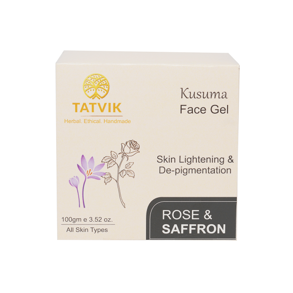 Tatvik Kusuma Face Gel Rose & Saffron (100gm)