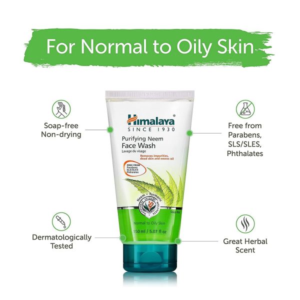 Himalaya Herbals Purifying Neem Face Wash (150 ml) - Image 4