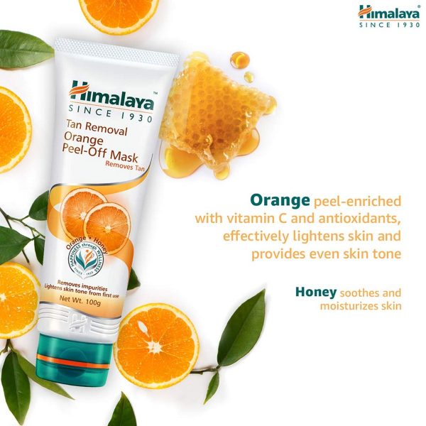 Himalaya Herbals Tan Removal Orange Peel-off Mask (100 gram) - Image 7