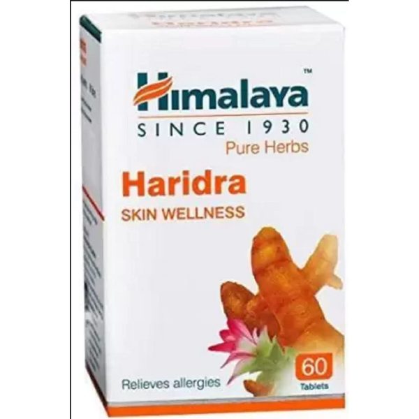 Himalaya Pure Herbs Haridra Skin Wellness Relieves Allergies (60 Tablets) - Image 2
