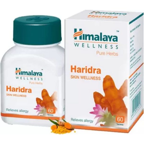 Himalaya Pure Herbs Haridra Skin Wellness Relieves Allergies (60 Tablets)