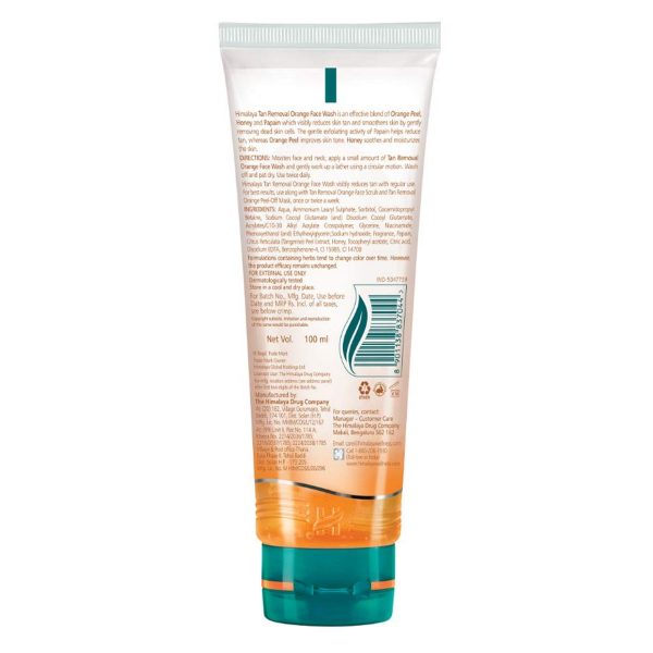 Himalaya Tan Removal Orange Face Wash (100 ml) - Image 4