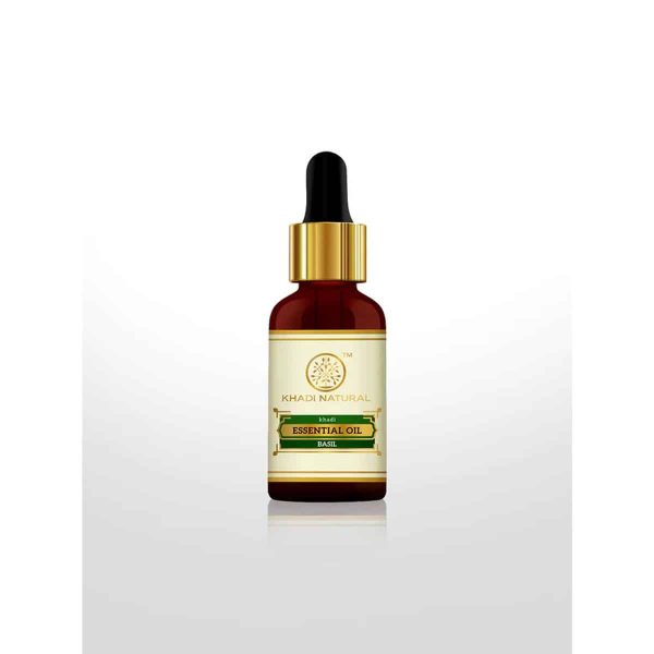 Khadi Natural Basil Essential Oil (15 ml)