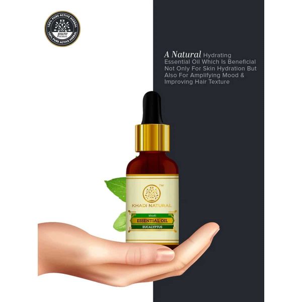 Khadi Natural Eucalyptus Essential Oil (15 ml) - Image 5