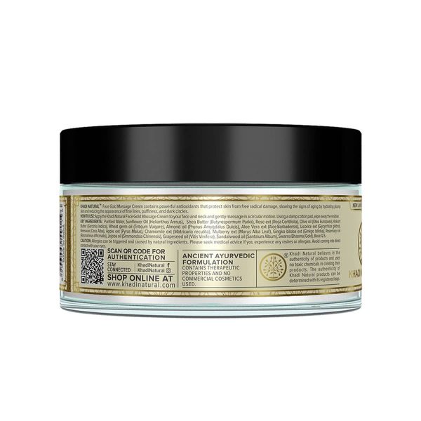 Khadi Natural Face Gold Massage Cream (50 g) - Image 2