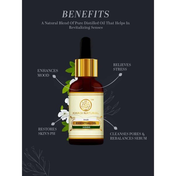 Khadi Natural Jasmine Essential Oil (15 ml) - Image 4