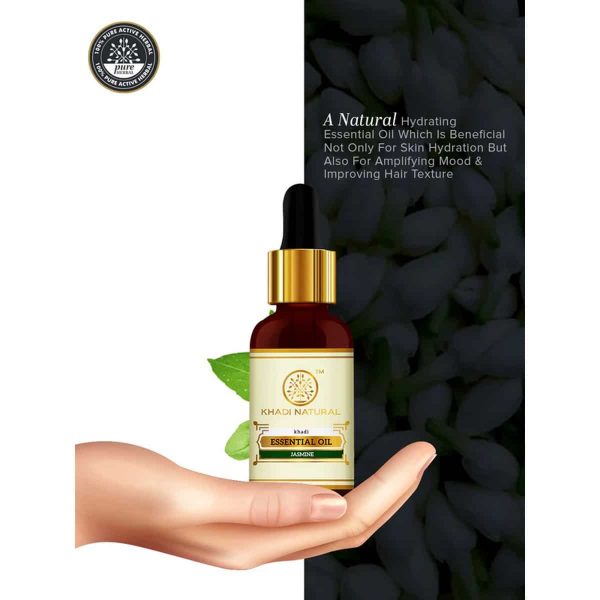 Khadi Natural Jasmine Essential Oil (15 ml) - Image 5