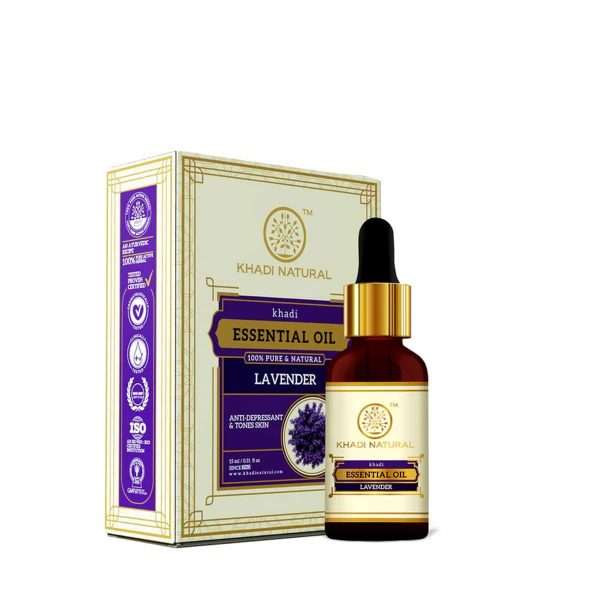 Khadi Natural Lavender Essential Oil (15 ml) - Image 2