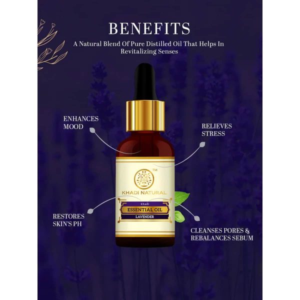 Khadi Natural Lavender Essential Oil (15 ml) - Image 4