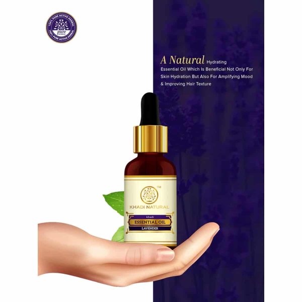 Khadi Natural Lavender Essential Oil (15 ml) - Image 5