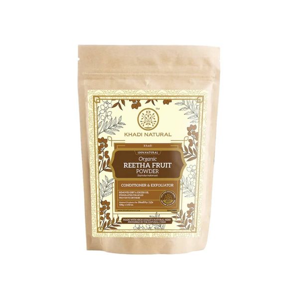 Khadi Natural Organic Reetha Fruit Powder (100 g)