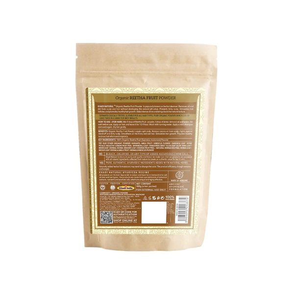Khadi Natural Organic Reetha Fruit Powder (100 g) - Image 2