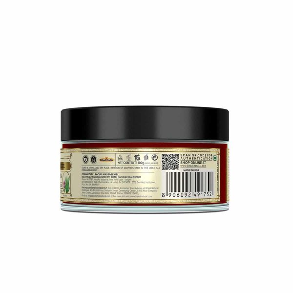 Khadi Natural Rose & Aloevera Facial Massage Gel (100 gm) - Image 3