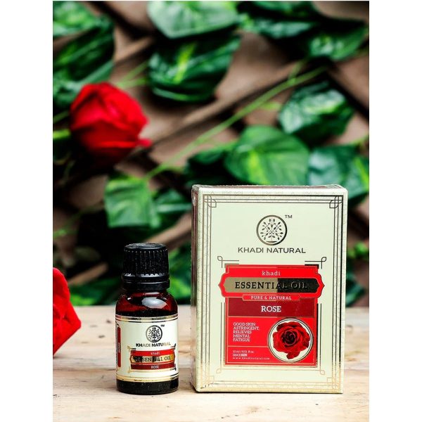 Khadi Natural Rose Essential Oil (15 ml) - Image 6