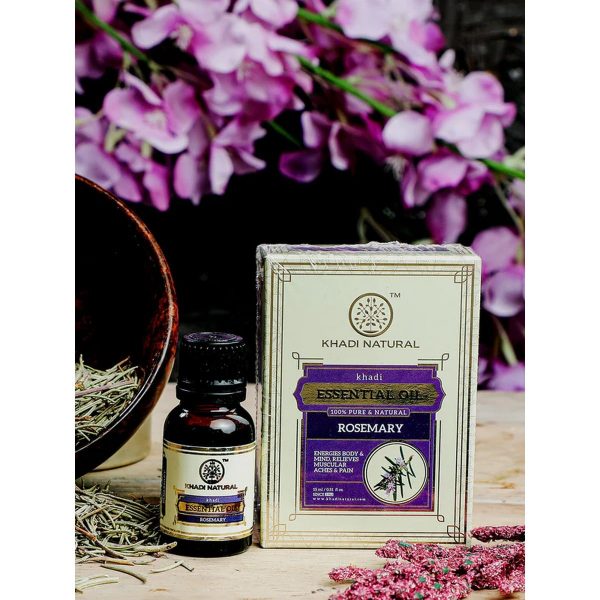 Khadi Natural Rosemary Essential Oil (15 ml) - Image 6