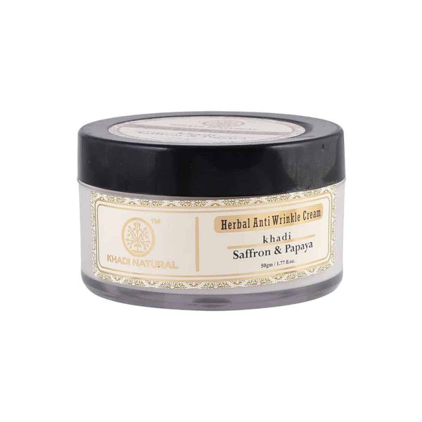 Khadi Natural Saffron & Papaya Anti-Wrinkle Cream (50 gm)