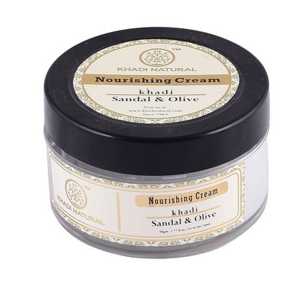 Khadi Natural Sandal & Olive Nourishing Cream (50 gm) - Image 2