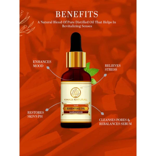 Khadi Natural Sandalwood Essential Oil (15 ml) - Image 4