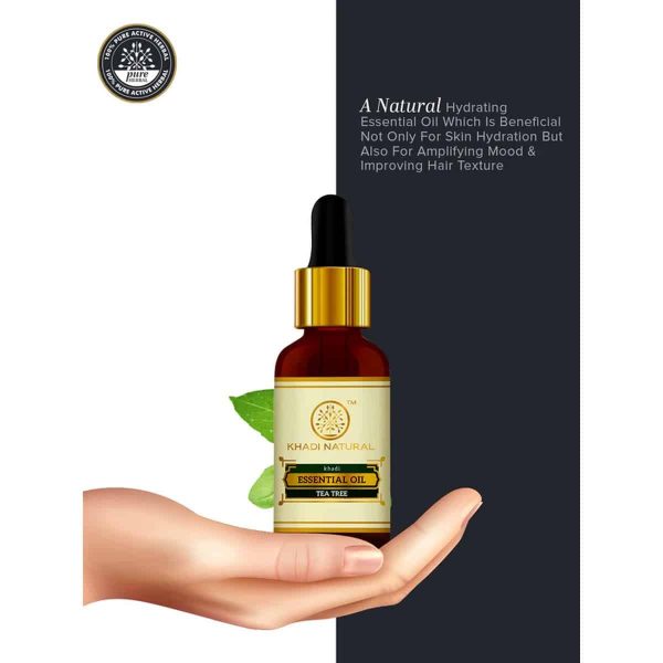 Khadi Natural Teatree Essential Oil (15 ml) - Image 5