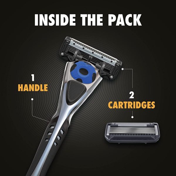 Kloze Advance 5 Shaving Razor For Men + Trimmer Blade (2 Cartridges) - Image 2