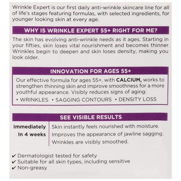 Loreal 55+ Calcium Night Cream Wrinkles (50 ml) - Image 2