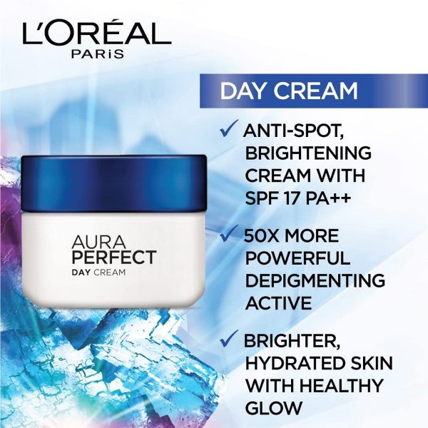 Loreal Aura Perfect Day Cream SPF 17 (50 ml) - Image 3