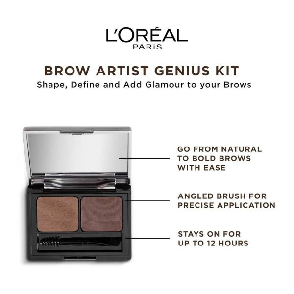 Loreal Brow Artist Genius Kit Medium to Dark (3.5 grams) - Image 2