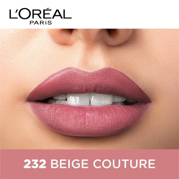Loreal Matte Lipstick 232 Beige Couture (3.7 grams) - Image 3