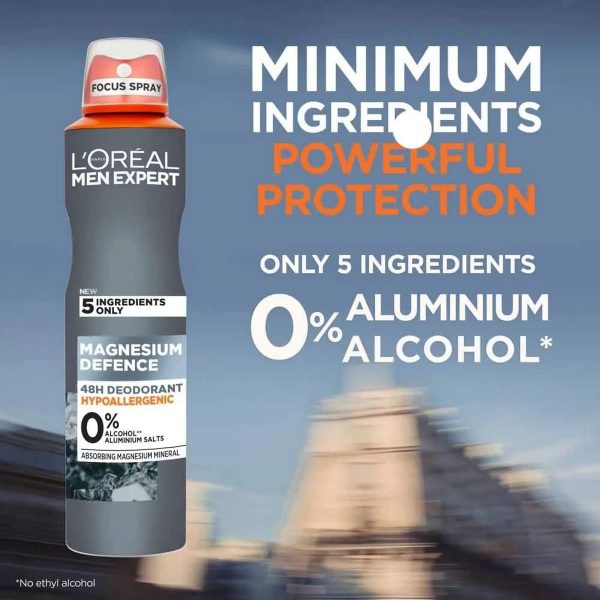 Loreal Men Magnesium Defence Deodorant (250 ml) - Image 2