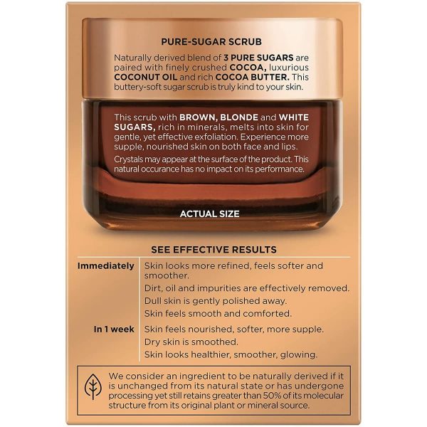 Loreal Skin Care Pure Sugar Scrub (48 grams) - Image 4