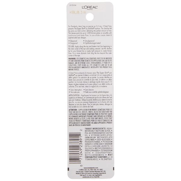 Loreal Super Slim Eyeliner by Infallible (1 ml) - Image 3