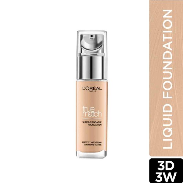 Loreal True Match Foundation Golden Beige 3D3W (30 ml) - Image 3
