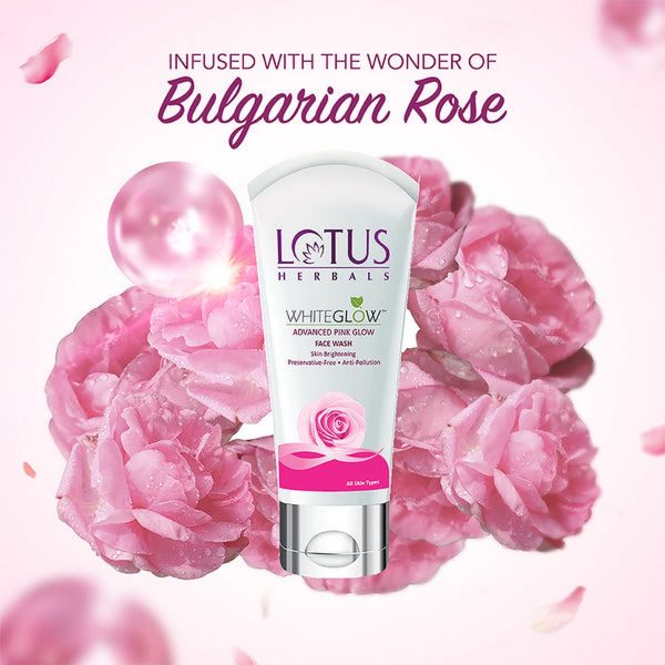 Lotus Herbals WhiteGlow Advanced Pink Glow Brightening Face Wash (50gm) - Image 4