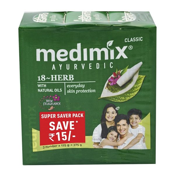 Medimix Ayurvedic Classic 18 Herbs Soap (3x125g)