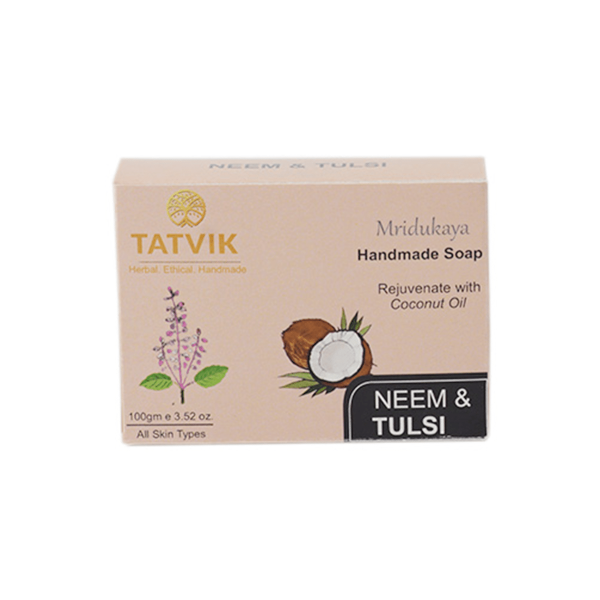 Tatvik Mridukaya Handmade Soap Neem & Tulsi