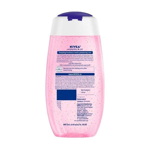 Nivea Gel Waterlily & Oil Body Wash (250 ml) - Image 2