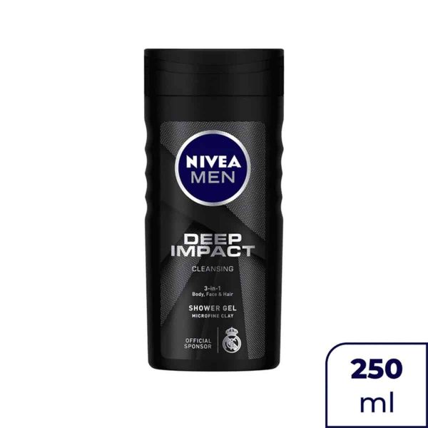Nivea Men Shower Gel Deep Impact Cleansing (250 ml)