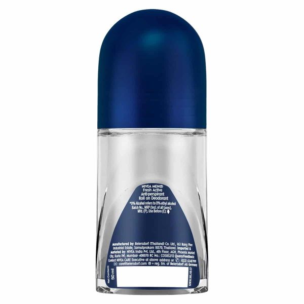 Nivea Men's Deodorant Roll-On Fresh Active (50 ml) - Image 2