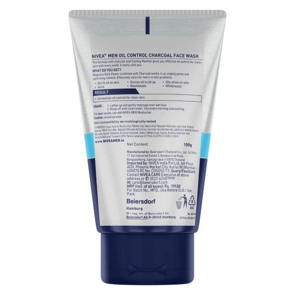 Nivea Men's Oil Control Face Wash (100 ml) - Image 2