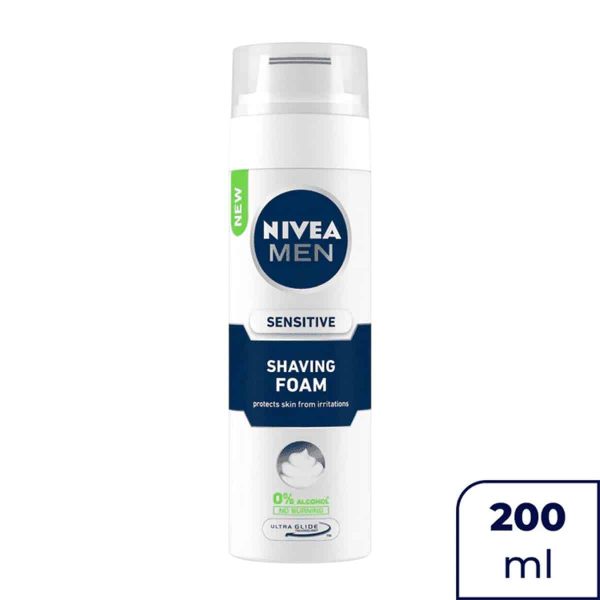 Nivea Men's Sensitive Shaving Foam (200 ml)