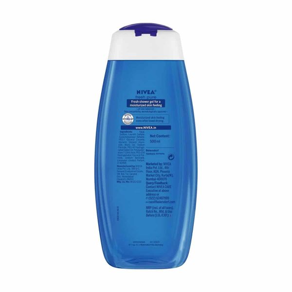 Nivea Shower Gel Fresh Pure Body Wash (250 ml) - Image 3
