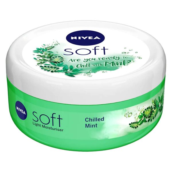 Nivea Soft Moisturising Cream Chilled Mint (100 ml) - Image 3