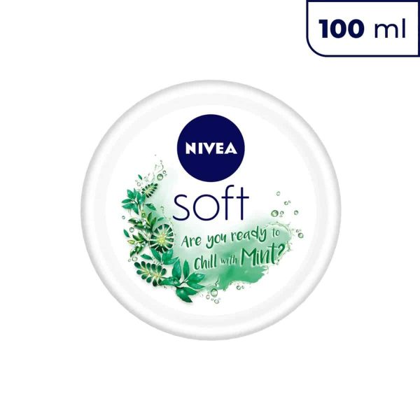Nivea Soft Moisturising Cream Chilled Mint (100 ml)