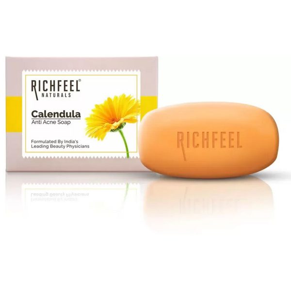 RICHFEEL Calendula Anti Acne Soap (Buy 3 Get 1 Free)   - Image 2