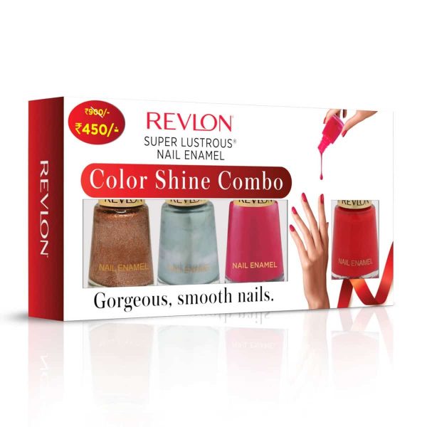 Revlon Super Lustrous Nail Enamel Color Shine Combo (Buy 2 Get 2)