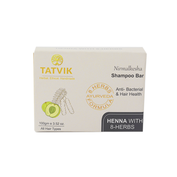 Tatvik Nirmalkesha Shampoo Bar Henna With 8 Herbs