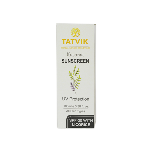 Tatvik Kusuma Sunscreen – SPF 30 Licorice (100ml)
