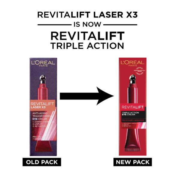 Loreal Revitalift Laser X3 Eyes Cream (15 ml) - Image 2