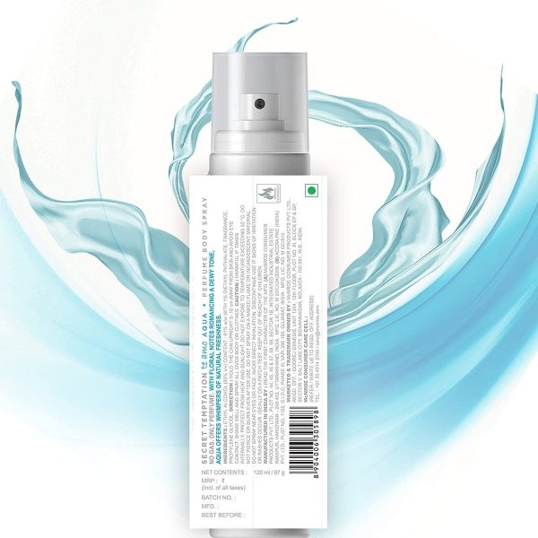 Secret Temptation Te Amo Aqua Perfume Body Spray (120 ml) - Image 5